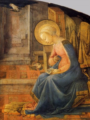 The anunciation with a pigeon